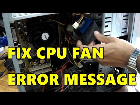 how to get rid of cpu fan error