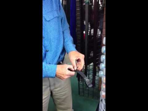 how to cut a nylon web belt
