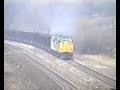 class 37 37520 & 37509 head for Peak Forest at Chinley 96