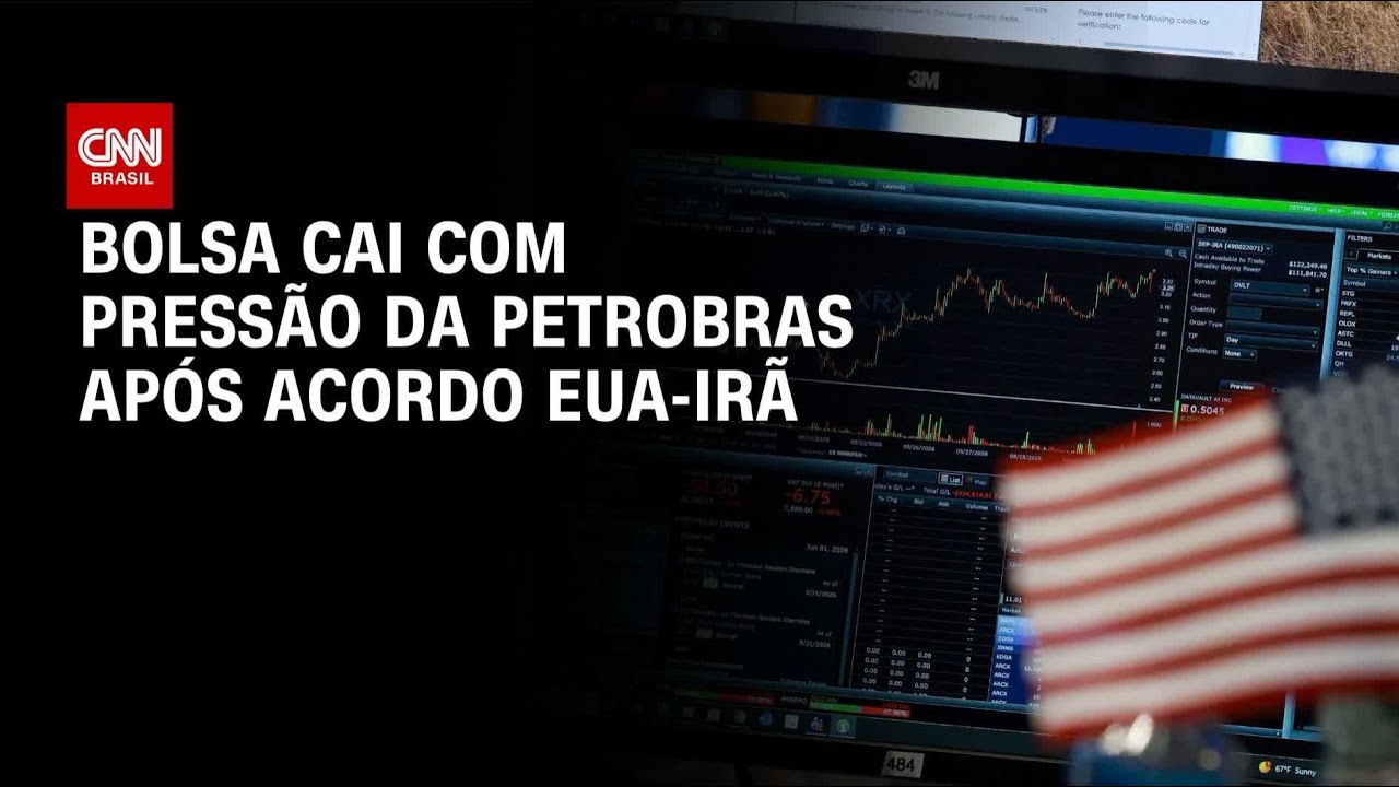 Bolsa cai com pressão da Petrobras após acordo EUA-Irã | CNN MERCADO