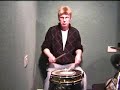 Back sticking stem clicking rudimental snare drum solo