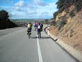 Excursión en bici por la provincia de Guadalajara, organizada por Juan Merallo, de la asociación Pedalibre, y Ecologistas en Acción de Guadalajara. El vídeo corresponde a un tramo de bajada por la carretera N-320 cerca de Valdeaveruelo.