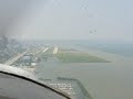 Visiual Approach Runway 24R Burke Lakefront Cessna 152II