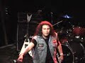 Vicious Rumors performing Hellraiser in 013 in Tilburg, Netherlands. The show was part of Mario's Metal Mania on 9 november 2008.

For those interested: Clip was recorded by a Sony DCR-HC37E.

If you like this, check this out: http://www.youtube.com/silverrainproduction

Song lyrics:

I'm feeling razor sharp riding on the cutting edge.
I'm going back and forth raging like a lunatic
I'm going to do things like never before
Take the key and open the door
Break the rules my will is my way
Light my fuse I'm coming back for more
Take the life that runs in your veins and flow!
Don't look back. or you'll fall
Don't slow down... no not at all...
Hellraiser
Look in his eyes
Hellraiser
Don't be surprised!
I'm feeling energized tantalized electrified
I'm going to find a way; live it up and take what's mine.
And if I have to abuse and destroy
lt's ok that's most of the joy!
Break the rules my will is my way
Light my fuse I'm coming back for more.
Take the life that runs in your veins and flow
Don't look back... or you'll fall
Don't slow down no not at all
Hellraiser
Look in his eyes
Hellraiser
Don't be surprised!
[Lead]
Last night, strapped in never to return
Lost my breath around that last turn
All that power rushing straight to my head....!
Don't look back.. or you'll fall
Don't slow down... no not at all!!!!
Hellraiser
Look in his eyes
Hellraiser
Don t be surprised
Hellraiser can't find your way back
Hellraiser it's time to attack