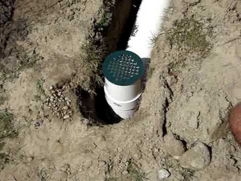 how to drain gutters underground