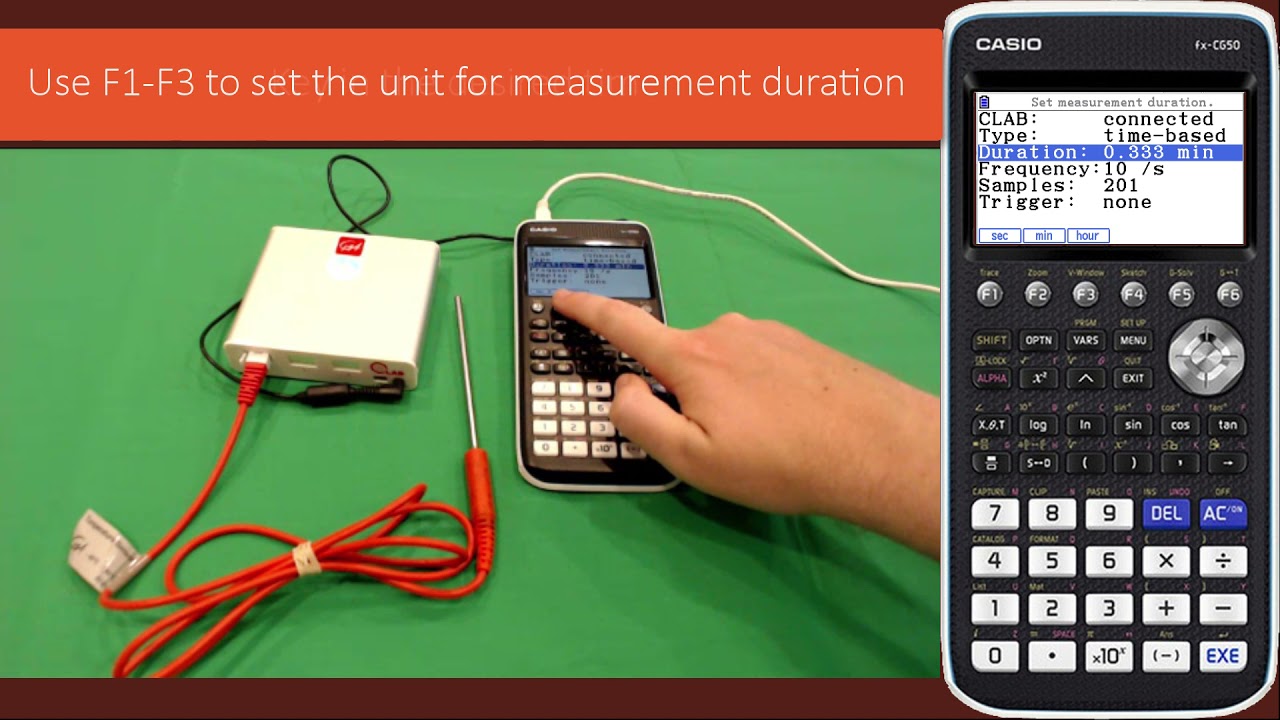 Modifying measurement settings