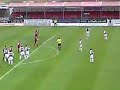 Ryan Flynn score's Falkirk FC's first competitive goal in European competition against FC Vaduz. 16th July 2009.