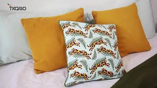 Изображение товара Комплект постельного белья из сатина с принтом Birds of Nile из коллекции Wild, 150х200 см