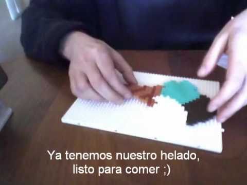 Como hacer con Hama Beads un Helado