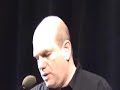 speaking at loyola college, david simon, an author and creator of the acclaimed hbo program, 
