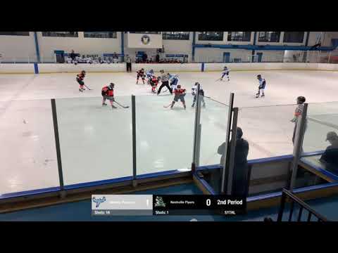 Ty Johnston entering the zone and a shot.