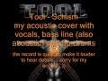 Tool - Schism (my acoustic cover with vocals) Tool - Schism (my acoustic cover with vocals)