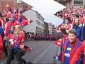 För femte året i rad rullade buss på buss  från Edsbyn mot Studenternas i Uppsala för att beskåda SM-finalen i bandy. Här har Red Farmers just avslutat uppladdningen på O'Learys och är på väg mot nationalarenan för att sjunga hem guldet även i år!