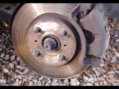 change brakes - How to change front brake pads Toyota Corolla. Years 1995-2001.