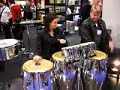 Jen Lowe & New Meinl Chrome Fiberglass Congas