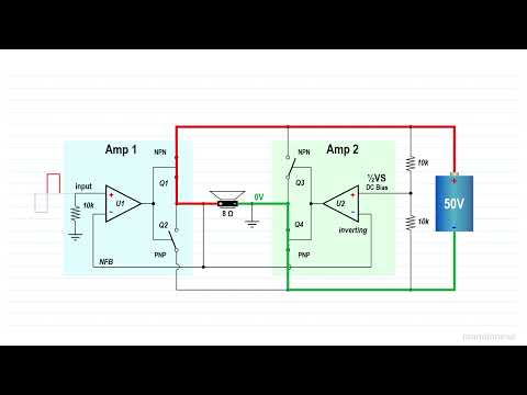 Cara Kerja Amplifier Grounded Bridge | Hobi Elektro