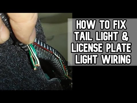How to fix Tail Light and License Plate Light Wiring DIY PART 1 – Big