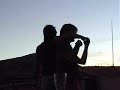 Dancing at sunset