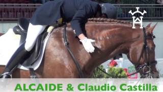 Claudio Castilla y ALCAIDE de Yeguada La Perla, hoy en la pista del Deodoro Stadium, en las Olimpiad