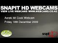 Aoraki Mt Cook Webcam Friday 18th December 2009