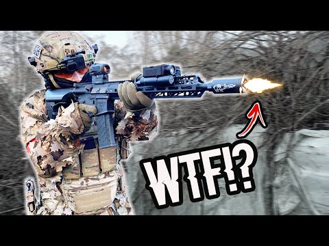 DESTROYING Airsoft Players With INSANE Spitfire Tracer Unit!!