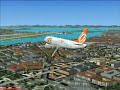 FSX - Pouso SBGL vista externa 733 - GOL