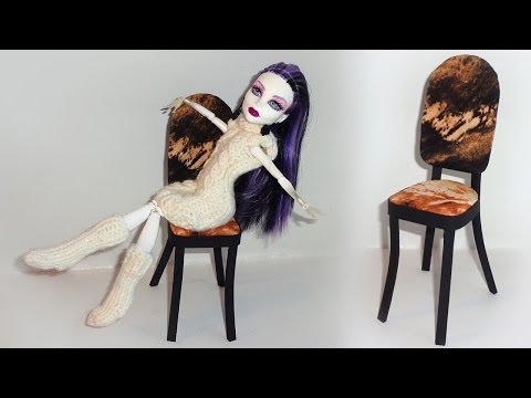 Как сделать кукольную мебель ютуб