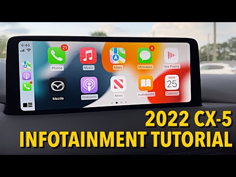 2022 mazda cx 5 infotainment tutorial  how to use menus apple carplay