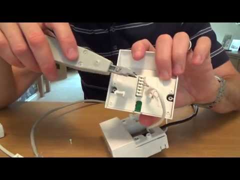 how to fit adsl faceplate