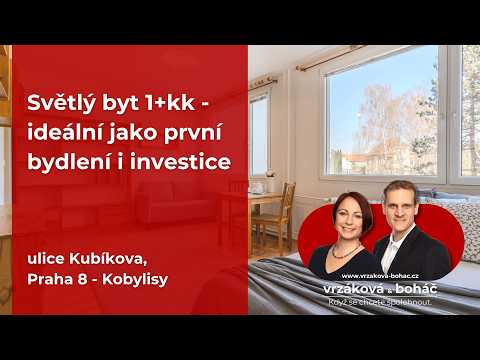 Video Světlý byt 1+kk v Kobylisích - ideální první bydlení i investice