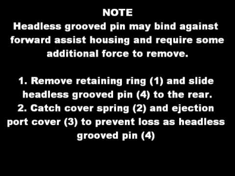 how to remove ejection port cover
