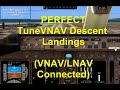 pmdg 747 landing lnav/vnav connected