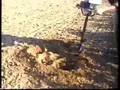 Mototrivella per piantare alberi, palizzate, recinzioni, ombrelloni in spiaggia.