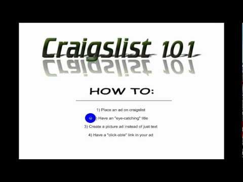 how to get on craigslist