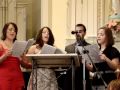 Quads singing Ave Maria