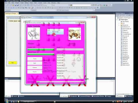 how to make a pokemon game in vb