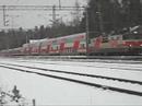 InterCity 71 on snowy Siilinjärvi station. InterCity 71 on snowy Siilinjärvi station.