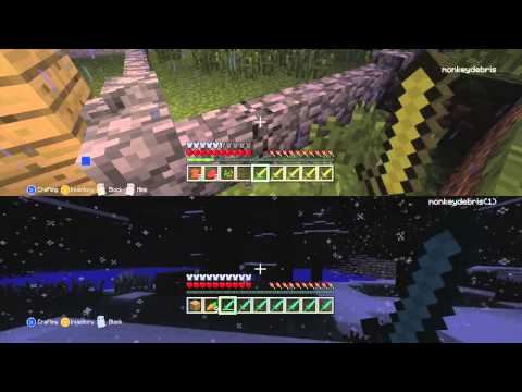 how to play 2 player on minecraft xbox
