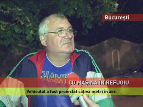 Un conducător auto băut a lovit un refugiu pentru pietoni