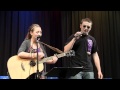 Maggie Hudson and Bob Schultz Sing One Love at the SHS Senior Sendoff