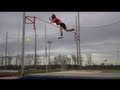 Epic Pole Vault Frisbee Catch