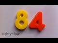 Learn to count, Learning Numbers 80-90 Part 8