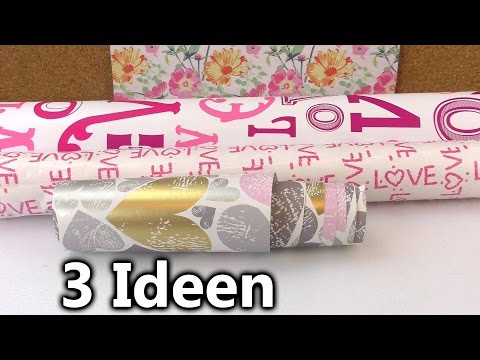 Drei tolle Geschenkpapier Ideen | kreative Dinge, die ihr mit schönem Geschenkpapier machen könnt