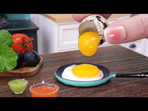 Play this video So Tasty Miniature Beef with Egg Pie Recipe  Tiny Creamy Egg Breakfast ASMR by Miniature Cooking