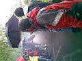 Moto de la ertzaina quemando motor en la subida de haia