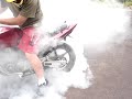 honda twister boc�o fritando pneu animal