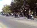 All the Bikie clubs coming together to rally against the governments new laws.