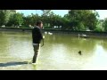 Captura tortugas exóticas parque de la Paloma