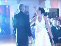 linda & tom take their first dance as husband and wife after they exchanged wedding vows on september 22, 2007. the song is feelin' good by michael buble