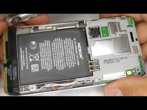 how to remove the battery from a nokia n8
